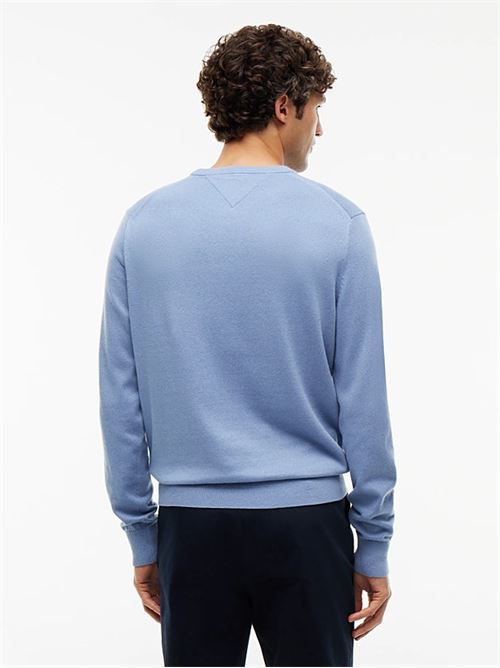 pima org ctn cashmere crew neck TOMMY HILFIGER | MW0MW28046C2B